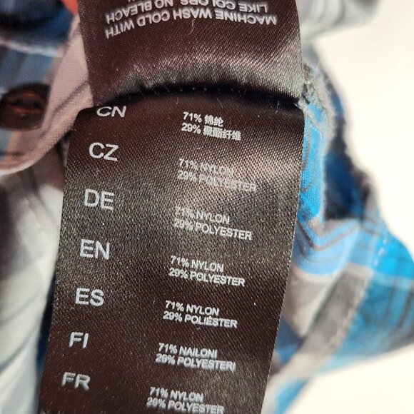 Kuhl Tapered Fit Button Up Shirt Men's Blue Plaid Short Sleeve Outdoor - Picture 9 of 9